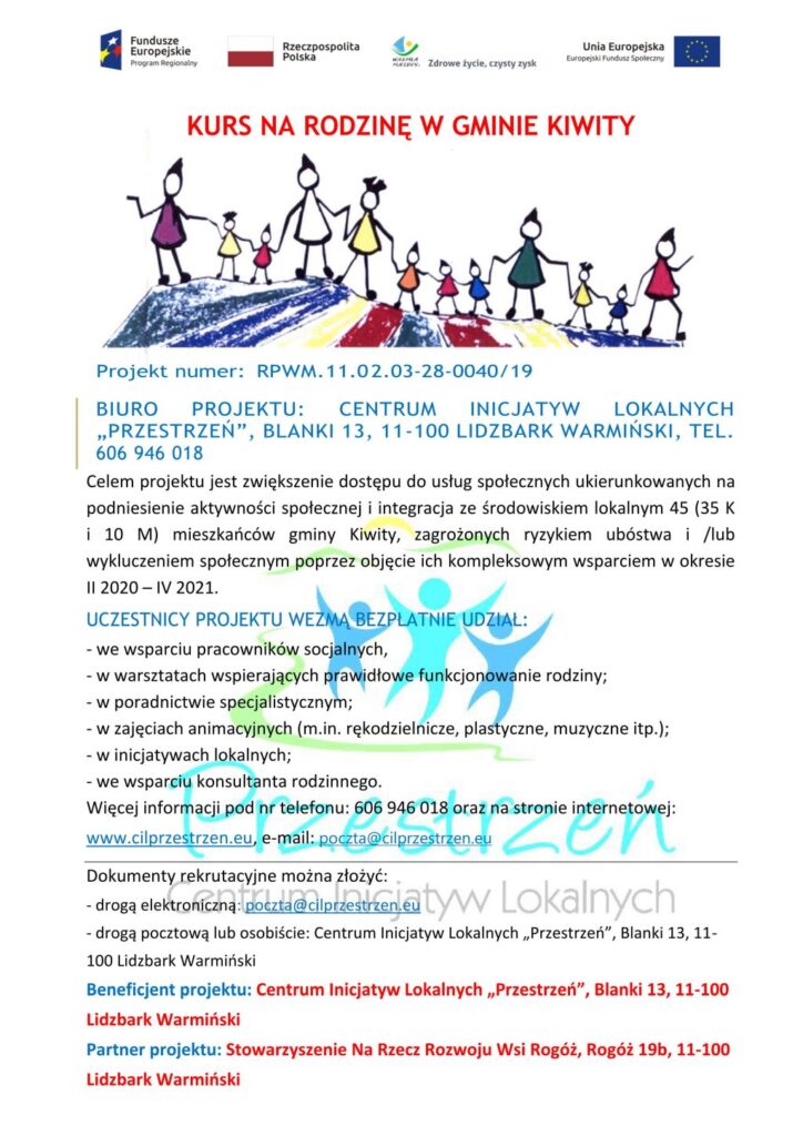 KURS NA RODZINĘ W GMINIE KIWITY